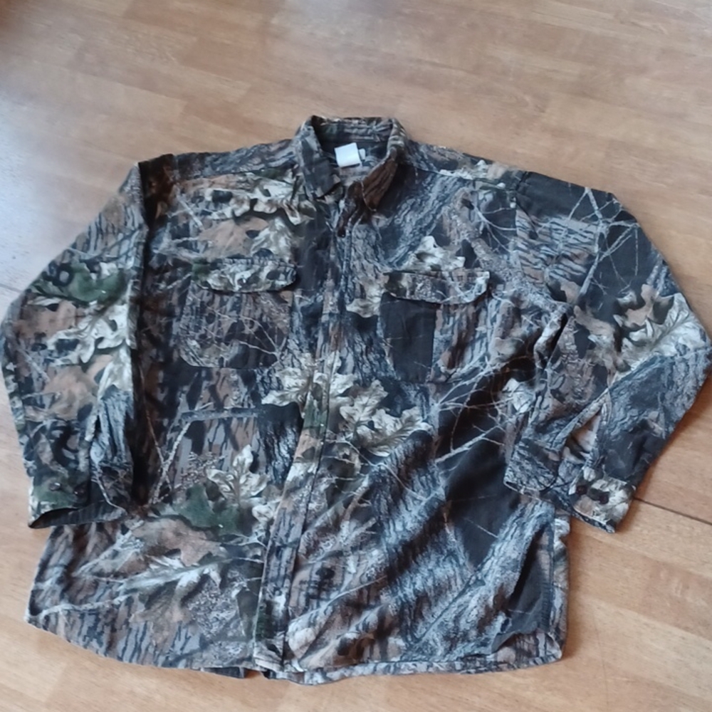 Ozark Trail men's flannel shirt camouflage hunting shirt